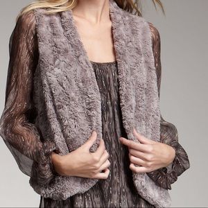 Ella Moss Brown Tina Faux-fur best XS worn twice